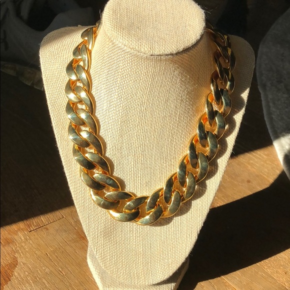 michael kors gold chain link necklace